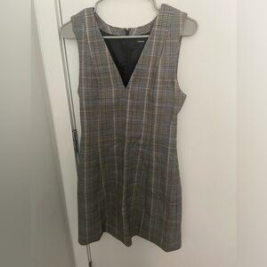 Plaid theory jumper dress